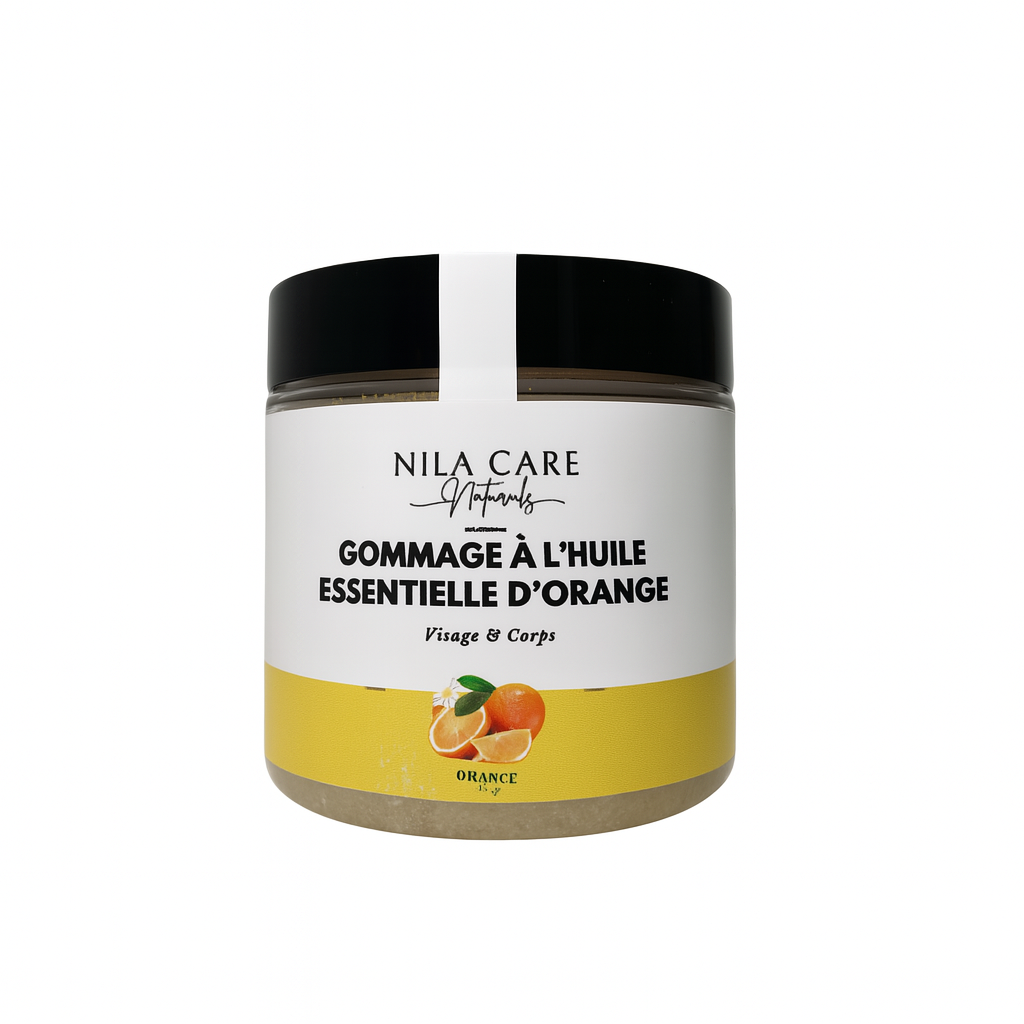 GOMMAGE A L’HUILE ESSENTIELLE D’ORANGE 200g