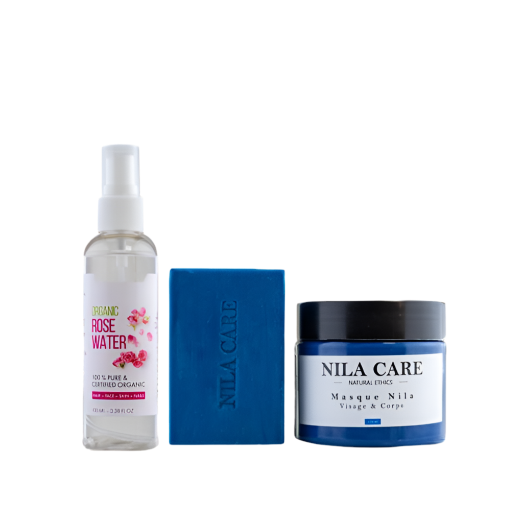 PACK MASQUE , SAVON & EAU DE ROSE